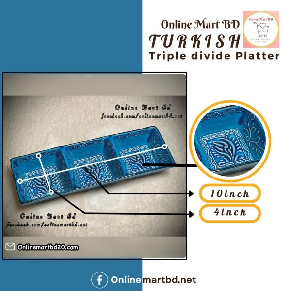 Turkish triple divide Platter