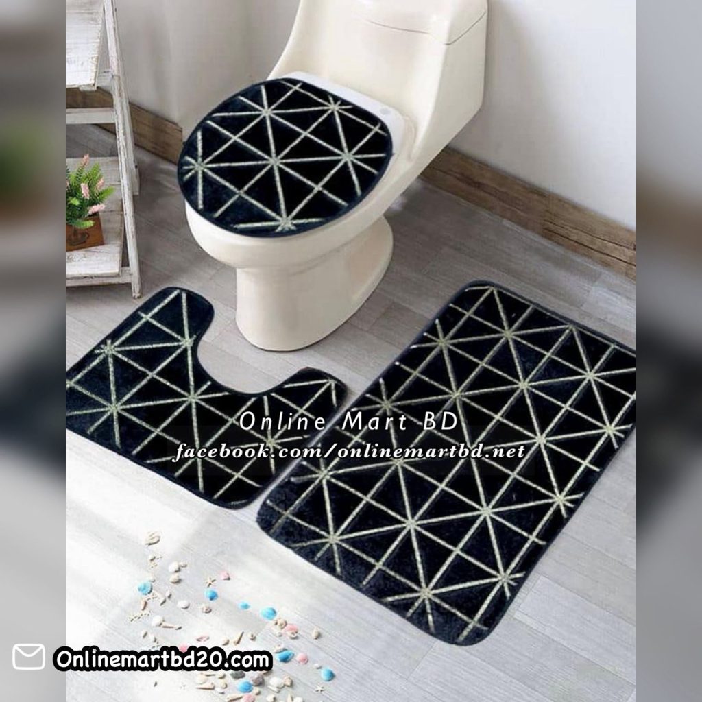 3pcs Bathroom Doormat Set