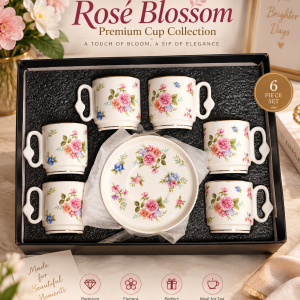 🌸 Meet Rosé Blossom A charming floral cup collection designed to make every tea or coffee moment feel a little more special.